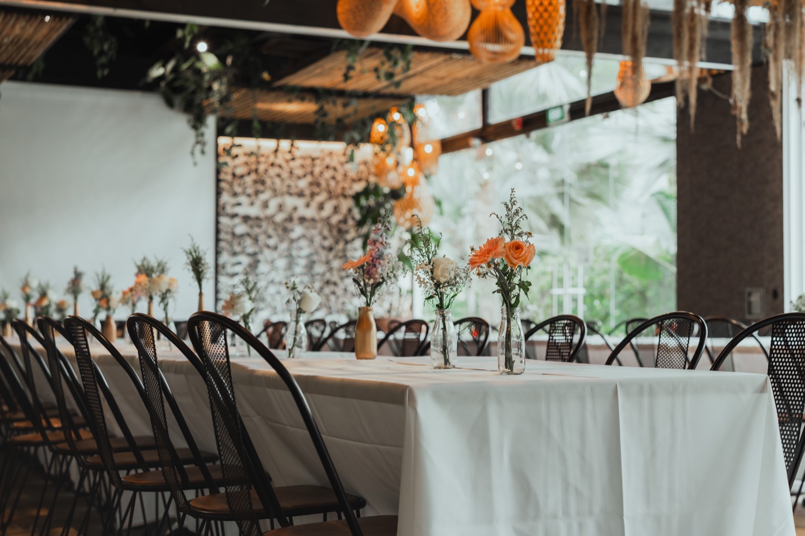 Styled wedding setup at Canopy HortPark